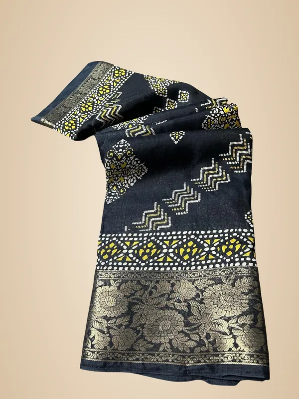 Black_Silk_Printed_Dola_Silk_Saree_For_Women