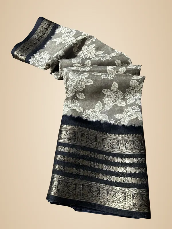 Light_Grey_Silk_Printed_Dola_Silk_Saree_For_Women