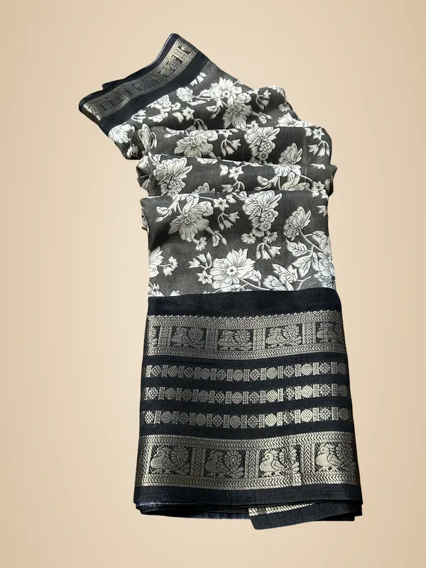 Grey_Silk_Printed_Dola_Silk_Saree_For_Women