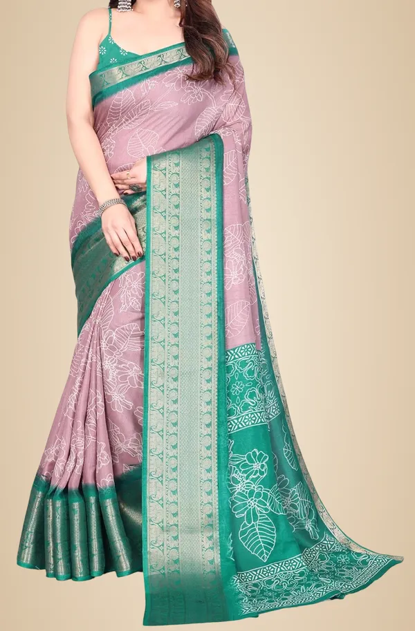 Dusty_Pink_Cotton_Blend_Narayanpet_Cotton_Silk_Saree_For_Women