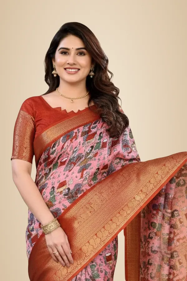 Pink_Silk_Printed_Dola_Silk_Saree_For_Women
