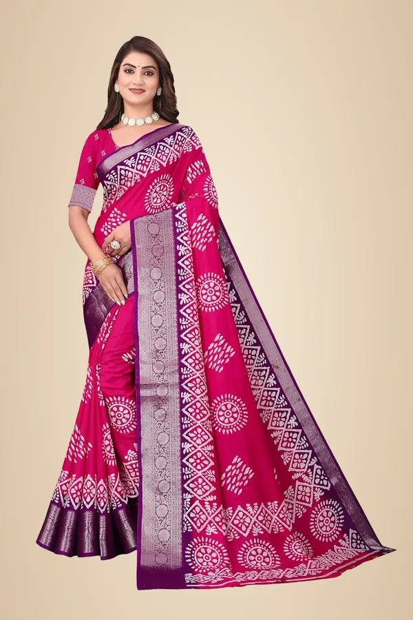 Pink_Dola_Silk_Kalamkari_Print_Saree_For_Women