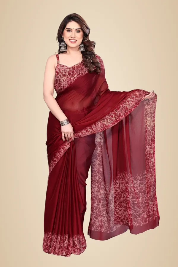 Maroon_Polyester_Printed_Chiffon_Saree_For_Women