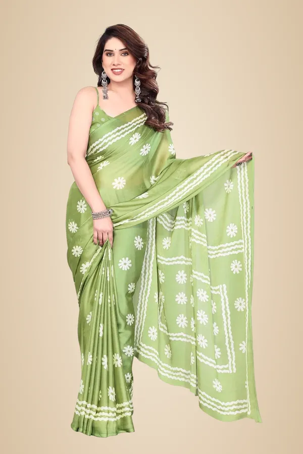 Parrot_Green_Polyester_Printed_Chiffon_Saree_For_Women