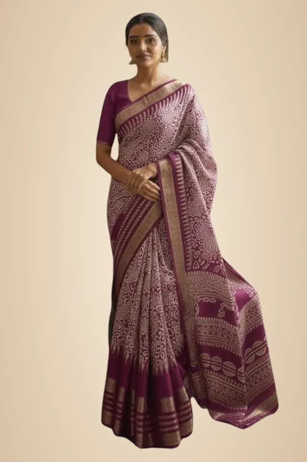 Multicolour_Silk_Printed_Dola_Silk_Saree_For_Women