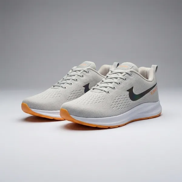 Light_Grey_Air_Mess_Fabrics_Lace_Up_Running_Shoes_For_Men
