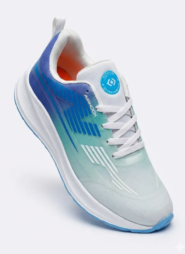 Blue_And_White_Air_Mess_Fabrics_Lace_Up_Running_Shoes_For_Men