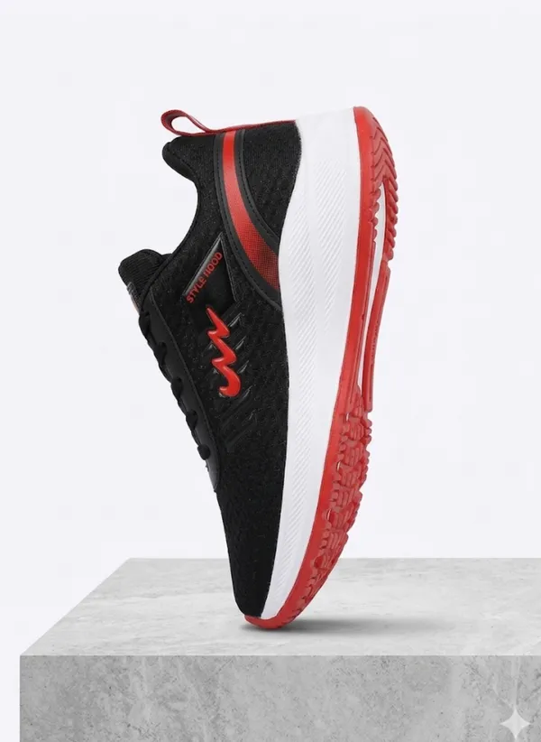 Black_And_Red_Air_Mess_Fabrics_Lace_Up_Running_Shoes_For_Men