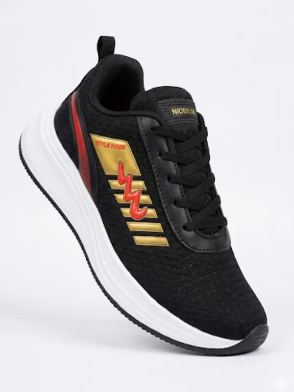 Multicolour_Air_Mess_Fabrics_Lace_Up_Running_Shoes_For_Men