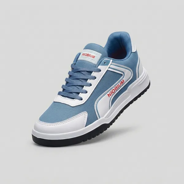 White_And_Red_Air_Mess_Fabrics_Lace_Up_Sports_Shoes_For_Men