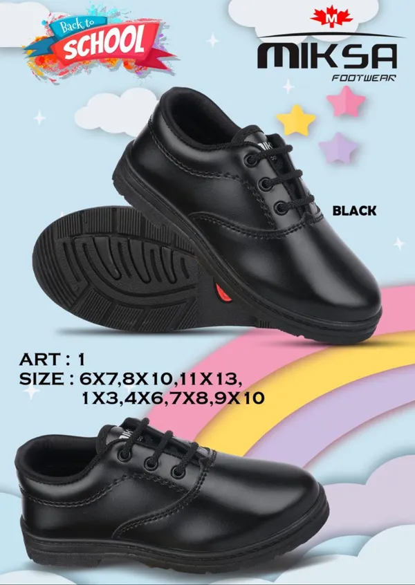 Black_Pvc_Sole_&_Rexine_Heavy_Matty_Shoes_For_Boys