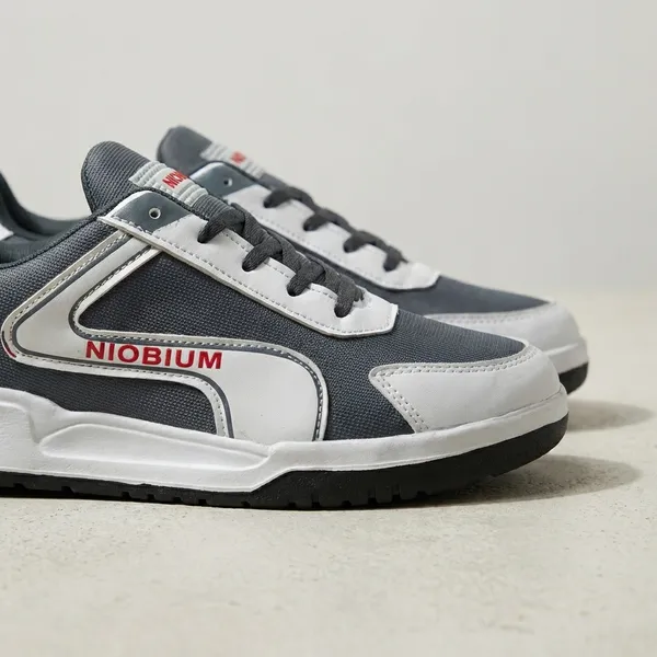 Grey_And_White_Air_Mess_Fabrics_Lace_Up_Running_Shoes_For_Men