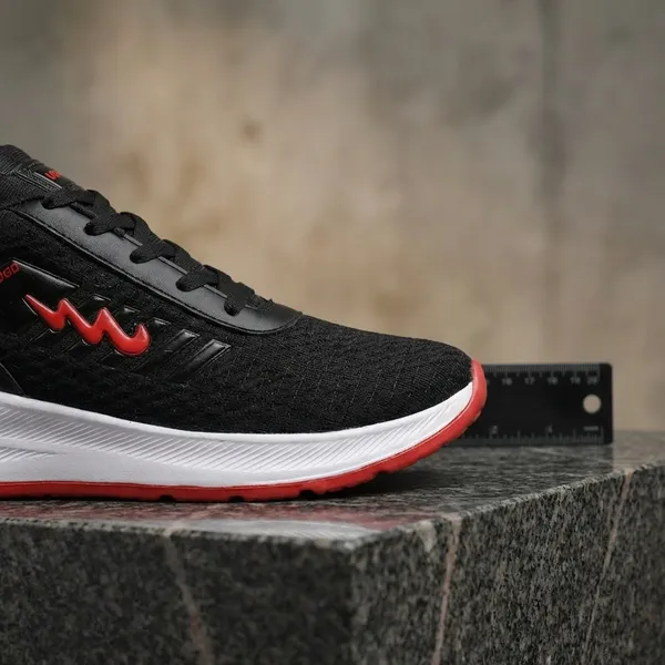 Black_And_Red_Air_Mess_Fabrics_Lace_Up_Running_Shoes_For_Men