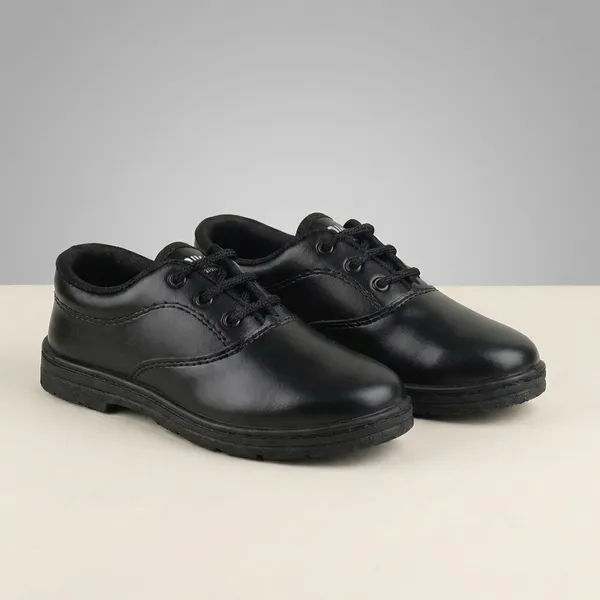 Black_Pvc_Sole_&_Rexine_Heavy_Matty_Shoes_For_Boys