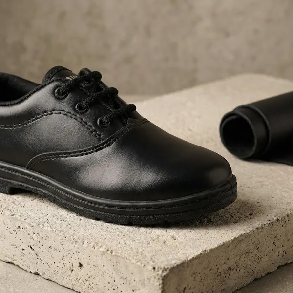 Black_Pvc_Sole_&_Rexine_Heavy_Matty_Shoes_For_Boys