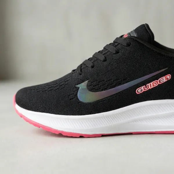 Black_&_Pink_Air_Mess_Fabrics_Lace_Up_Running_Shoes_For_Men