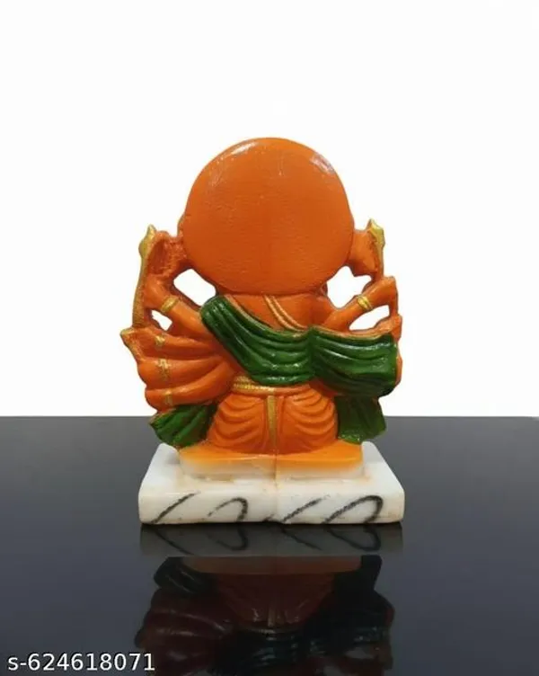 Orange_Premium_Resin_Five_Faced_Panchmukhi_Hanuman_Idol_For_Home_Temple_Car_Dashboard_|_13_Cm