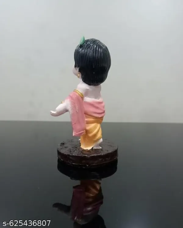 Orange_Premium_Resin_Dashboard_Figurine_Baby_Krishna_|_13_Cm