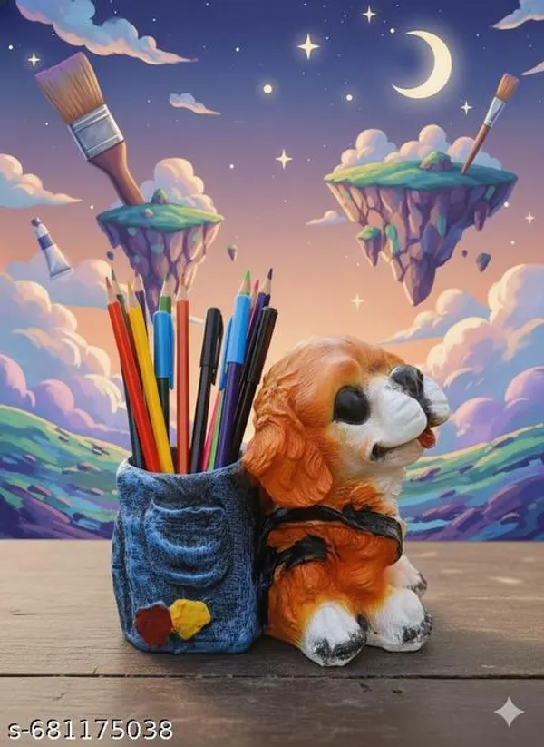Blue_And_Orange_Premium_Resin_Dog_Shape_Pen_Stand_For_Study_Table_Office_|_13_Cm