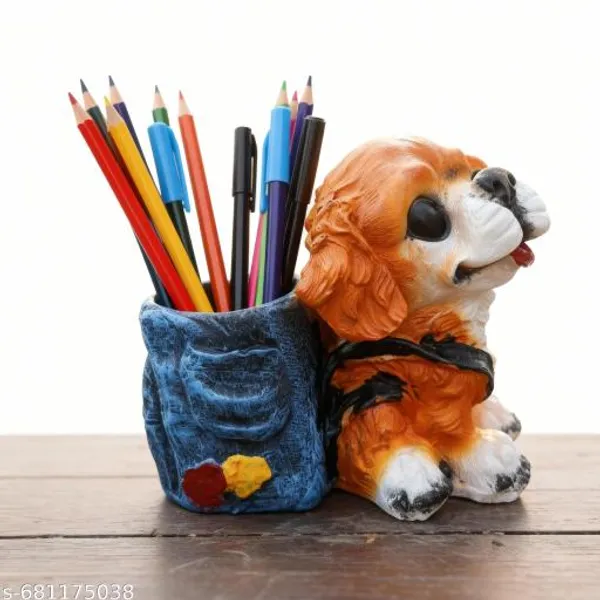 Blue_And_Orange_Premium_Resin_Dog_Shape_Pen_Stand_For_Study_Table_Office_|_13_Cm
