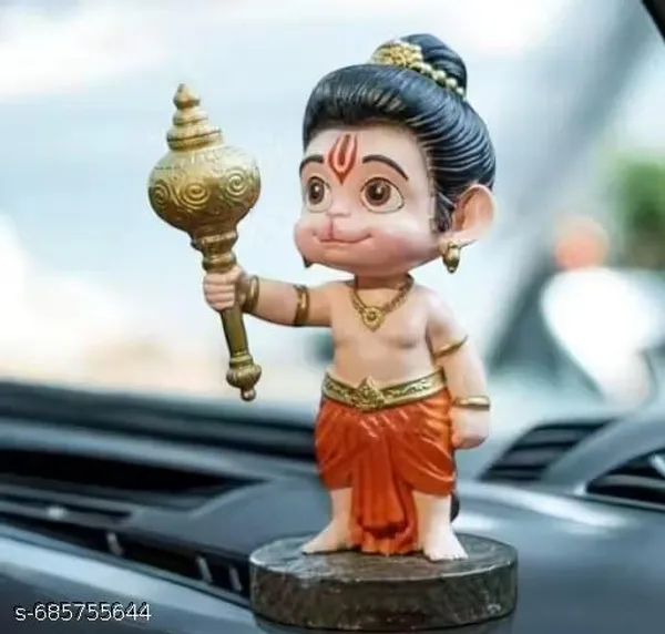Orange_Premium_Resin_Bal_Hanuman_Idol_For_Car_Dashboard_|_13_Cm