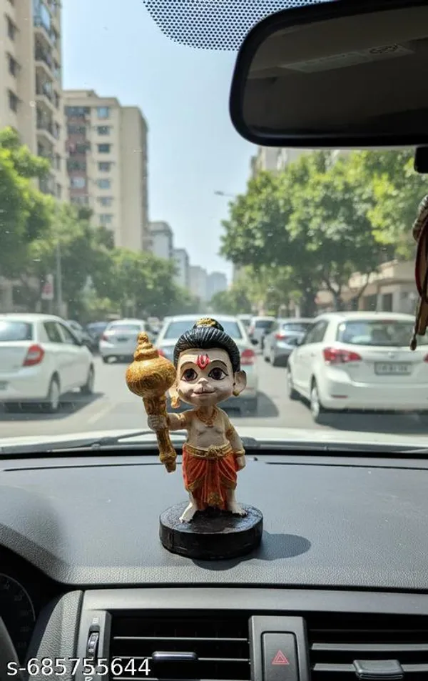 Orange_Premium_Resin_Bal_Hanuman_Idol_For_Car_Dashboard_|_13_Cm
