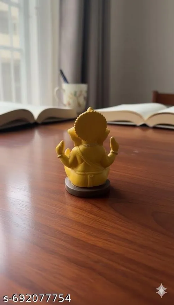Yellow_Premium_Resin_Small_Ganpati_Idol_For_Study_Table_|_13_Cm