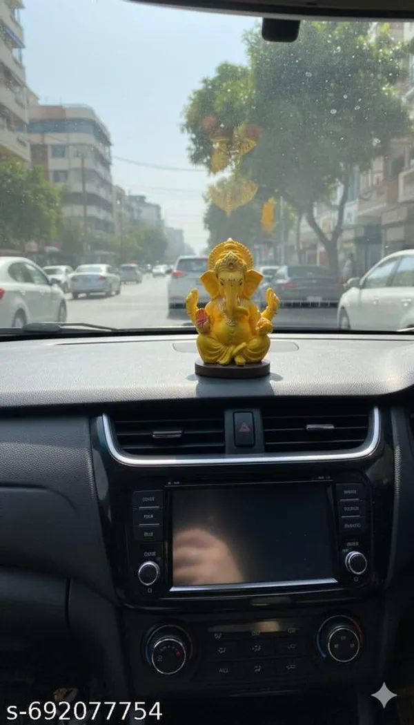 Yellow_Premium_Resin_Small_Ganpati_Idol_For_Study_Table_|_13_Cm