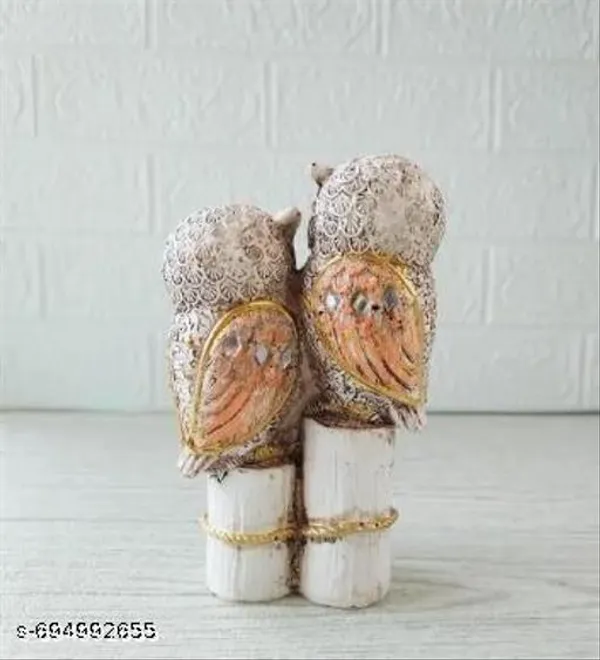 Light_Orange_Premium_Resin_Owl_Family_Showpiece_For_Home_Decor__|_Set_Of_3_|_13_Cm