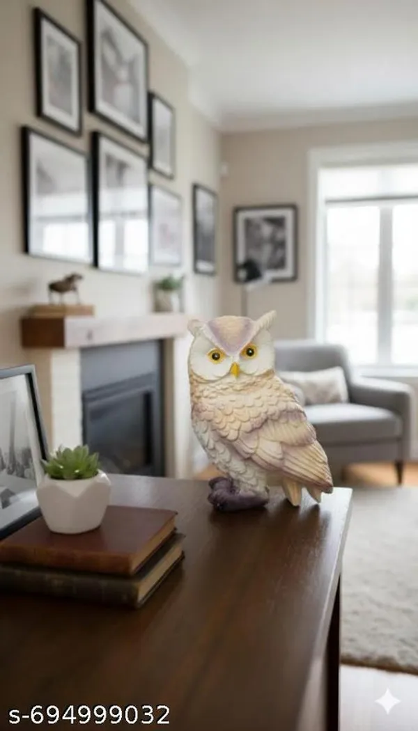Multicolor_Premium_Resin_Owl_And_Praying_Boy_Girl_Couple_Showpiece_|_13_Cm_|_Pack_Of_2