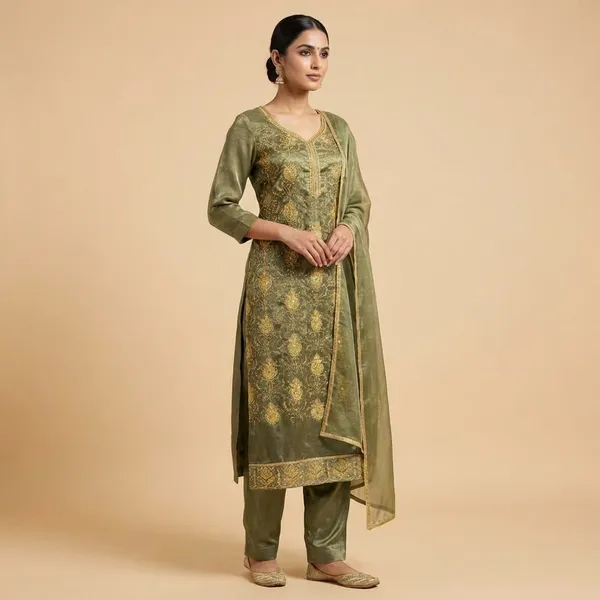 Olive_Green_Crunchy_Fabric_Salwar_Kameez_Material_with_Rich_Gold_Embroidery_&_Dupatta_for_Women
