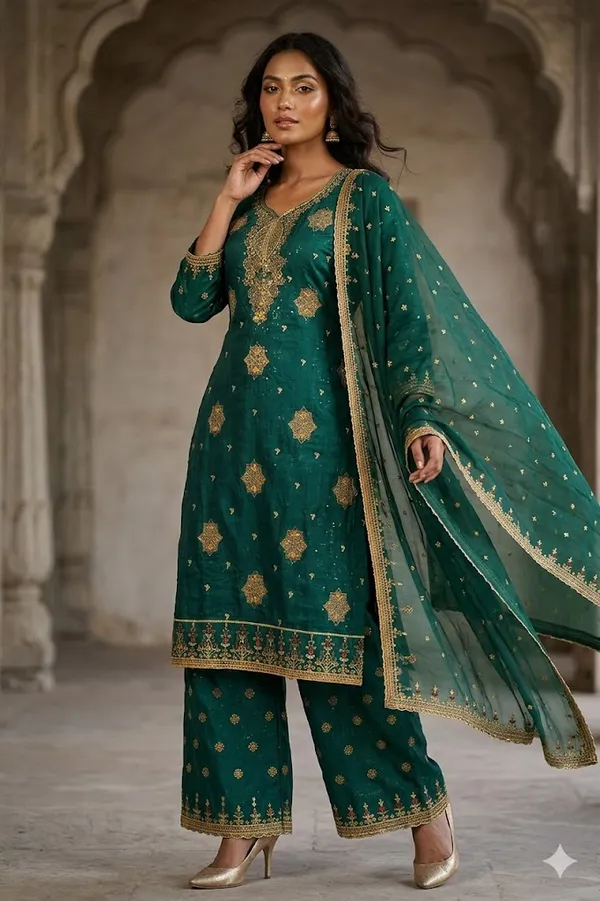 Teal_Green_Embroidered_Readymade_Salwar_Kameez_Set_With_Dupatta_�_Elegant_Festive_Ethnic_Wear_For_Women