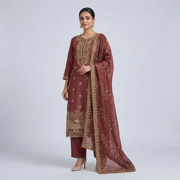 Rust_Brown_Georgette_Salwar_Kameez_Material_With_Embroidered_Dupatta_Elegant_Designer_Ethnic_Suit_Fabric_For_Women