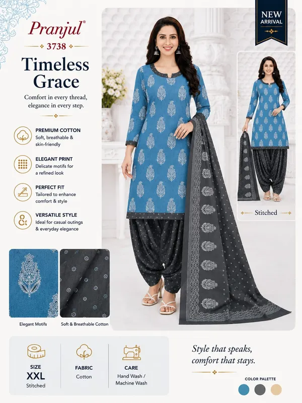 Dusty_Blue_Elegant_Printed_Cotton_Readymade_Patiyala_Suit_Set_with_Dupatta