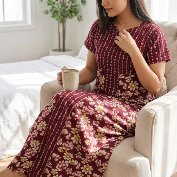 Pranjul_Elegant_Pure_Cotton_Nightdress_|_Comfortable_Daily_Wear_Nighty