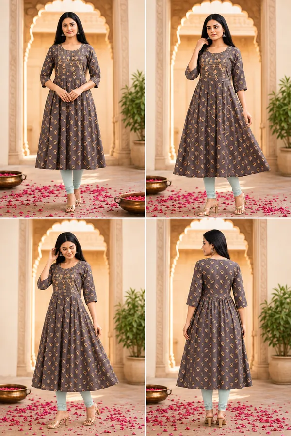 Elegant_Printed_Anarkali_Kurti_–_Flared_Ethnic_Wear