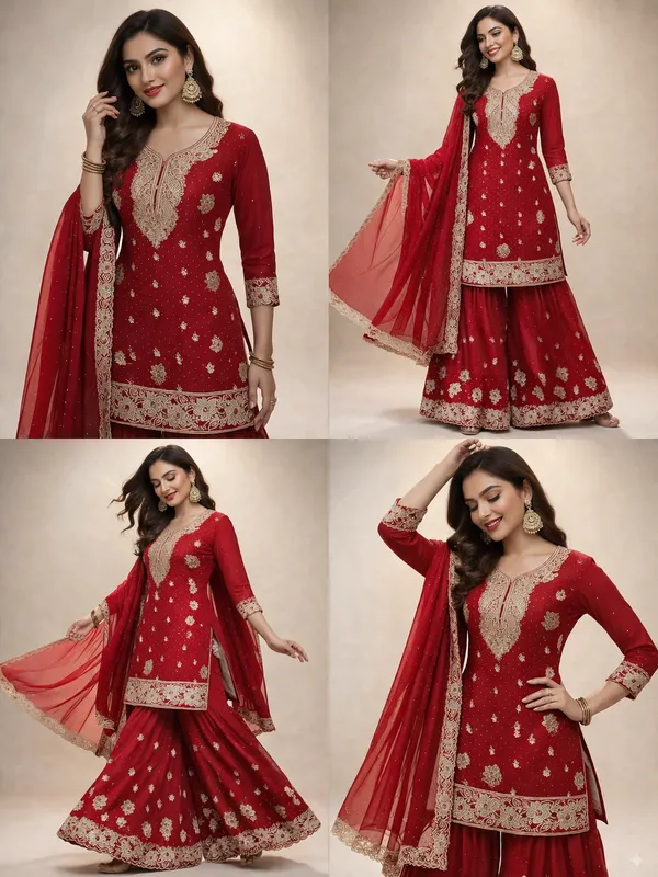 Elegant_Red_Georgette_Salwar_Kameez_Set_with_Embroidery_–_Top_Material_&_Stitched_Sharara_Bottom_with_Dupatta