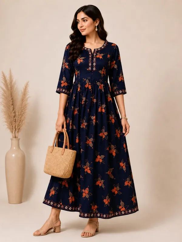 Floral_Navy_Maxi_Dress_-_Elegant_Rayon_Anarkali_Top_for_Women_