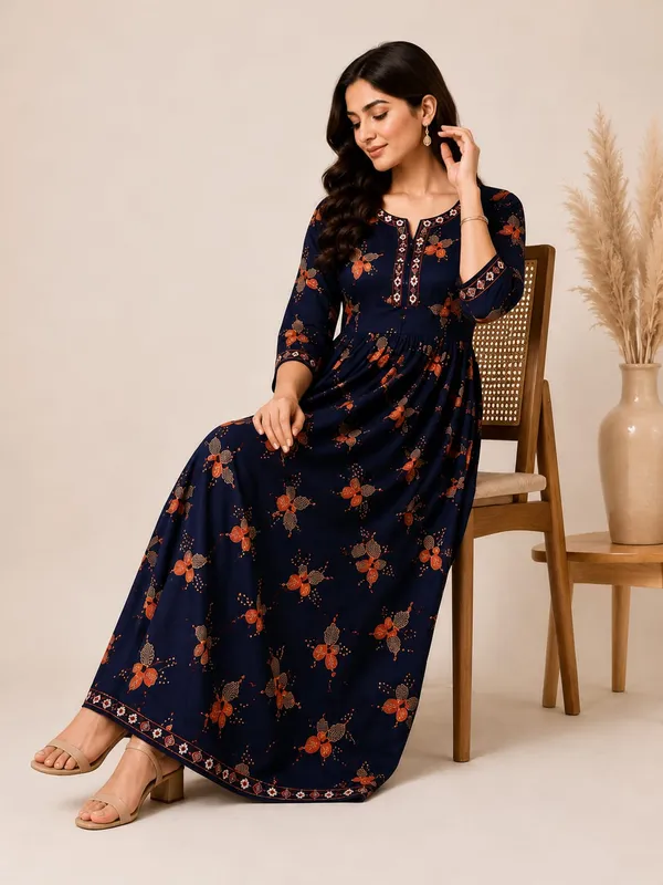 Floral_Navy_Maxi_Dress_-_Elegant_Rayon_Anarkali_Top_for_Women_