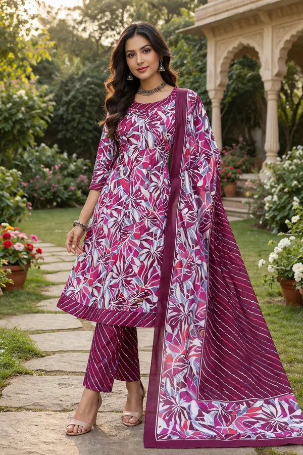 Pranjul_Cotton_3_Piece_Churidar_Set_–_Elegant_Floral_Printed_Kurta_with_Pant_&_Dupatta_|_Daily_Wear_Ethnic_Suit_for_Women