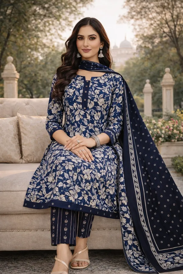 Pranjul_Cotton_3_Piece_Churidar_Set_–_Elegant_Floral_Printed_Kurta_with_Pant_&_Dupatta_|_Daily_Wear_Ethnic_Suit_for_Women