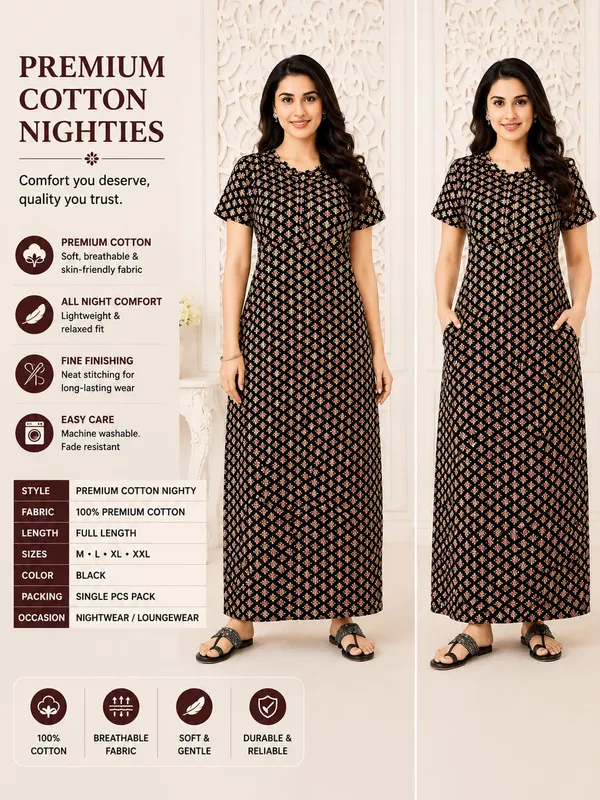 Pranjul_Elegant_Pure_Cotton_Nightdress_|_Comfortable_Daily_Wear_Nighty
