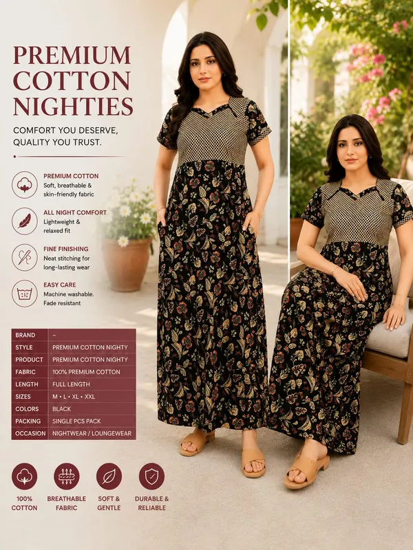 Pranjul_Elegant_Pure_Cotton_Nightdress_|_Comfortable_Daily_Wear_Nighty