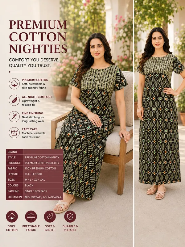 Pranjul_Elegant_Pure_Cotton_Nightdress_|_Comfortable_Daily_Wear_Nighty