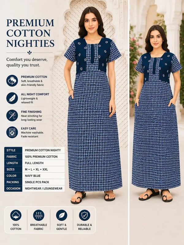 Pranjul_Elegant_Pure_Cotton_Nightdress_|_Comfortable_Daily_Wear_Nighty
