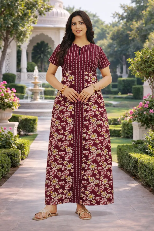 Pranjul_Elegant_Pure_Cotton_Nightdress_|_Comfortable_Daily_Wear_Nighty