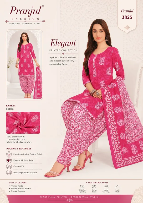Rani_Pink_Elegant_Printed_Cotton_Readymade_Patiyala_Suit_Set_with_Dupatta