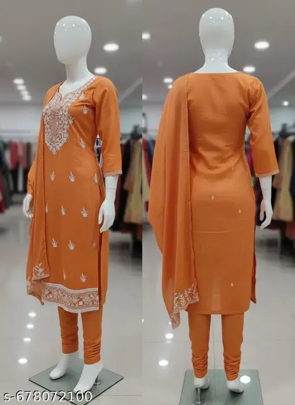 Malai_Chanderi_Embroidered_Churidar_Suit_Material_Unstitched_3_Piece_Set_For_Festive_Wear