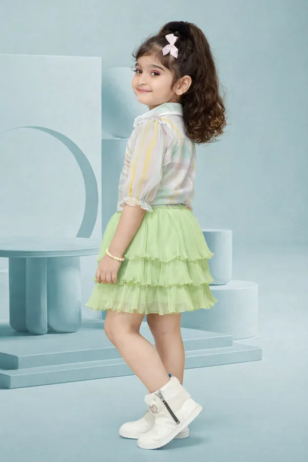 Pastel_Cotton_Blend_Shirt_&_Skirt_Set_For_Girls
