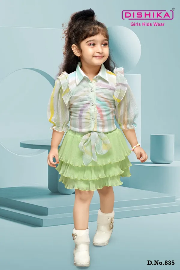 Pastel_Cotton_Blend_Shirt_&_Skirt_Set_For_Girls